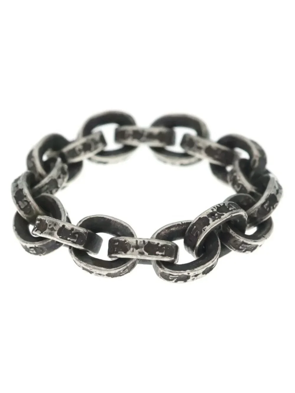 Chrome Hearts Paper Chain Ring Silver